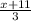 \frac{x+11}{3}