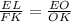 \\\frac{EL}{FK} =\frac{EO}{OK} \\