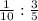 \frac{1}{10}:\frac{3}{5}