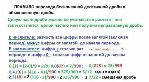 представте бесконечную десятичную переодическую дробь 7,5 (3) в виде обыкновенной