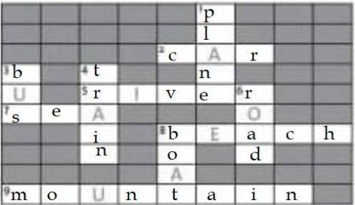 2 ** Complete the crossword​