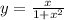 y=\frac{x}{1+x^2}