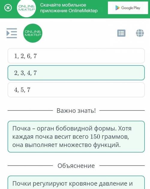 Из перечисленных ниже вариантов выбери только функции почек. 1) временный сбор мочи2) регулирование