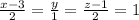 \frac{x-3}{2} =\frac{y}{1} =\frac{z-1}{2}=1