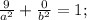 \frac{9}{a^2} +\frac{0}{b^2} =1;