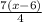 \frac{7(x-6)}{4}