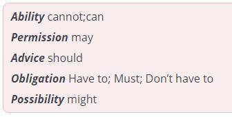 Focusing on modern TV programmes and talk shows. While listening, write down modal verbs in the corr