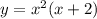 y = {x}^{2} (x + 2)