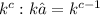 k^c : k ​=k^{c-1}