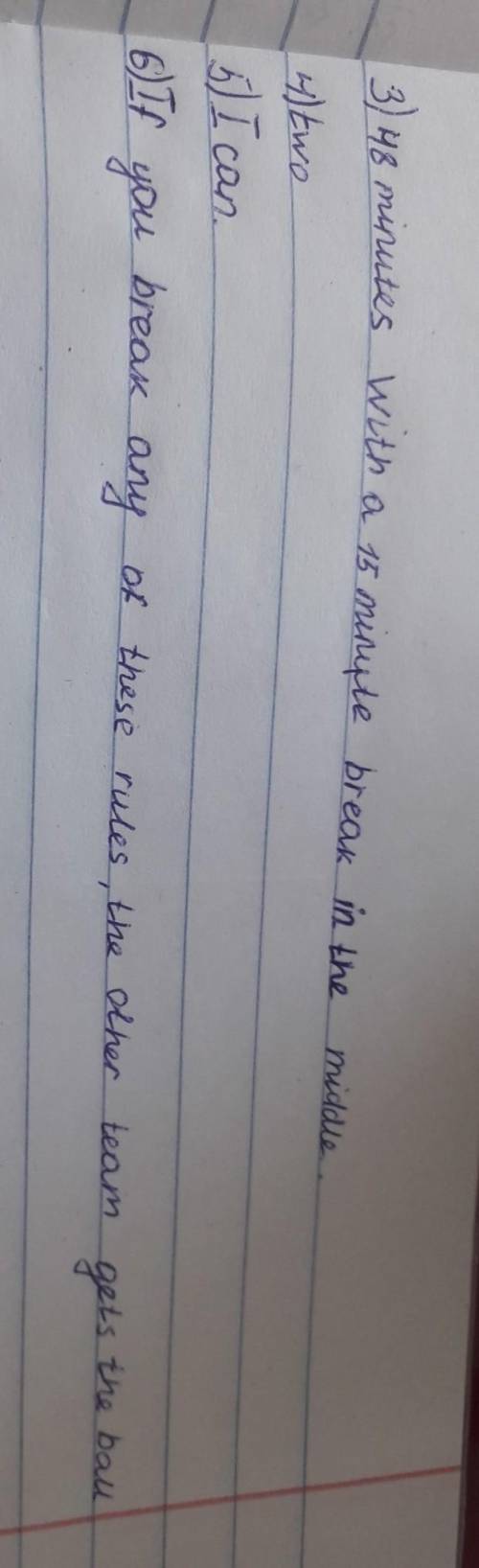 3 Read the text again and answer the questions. 1 Where is basketball from? 2 What do the substitute