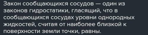 Укажите уровень поверхности жидкости в сосудах