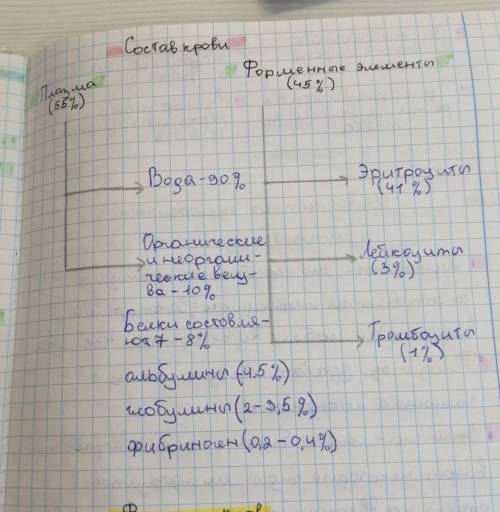 В состав крови входят кровяные клетки и жидкое бесцветное межклеточное вещество – плазма. Белые кров