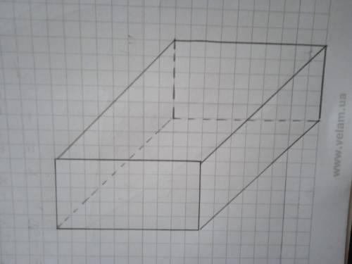 Дано:прямоугольный параллилепипед а=6см, в=3см, с=4см V-см3V=a*в*с