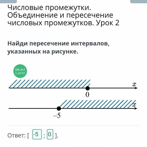 Числовые промежутки. Объединение и пересечение числовых промежутков. Урок 2​