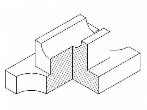 Нарисовать разрез этой фигуре ​