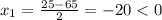 x_1=\frac{25-65}{2}=-20