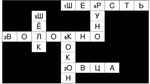 Кроссфорд на тему Свойства тканей ДАЮ 20 Б