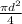 \frac{\pi d^{2} }{4}