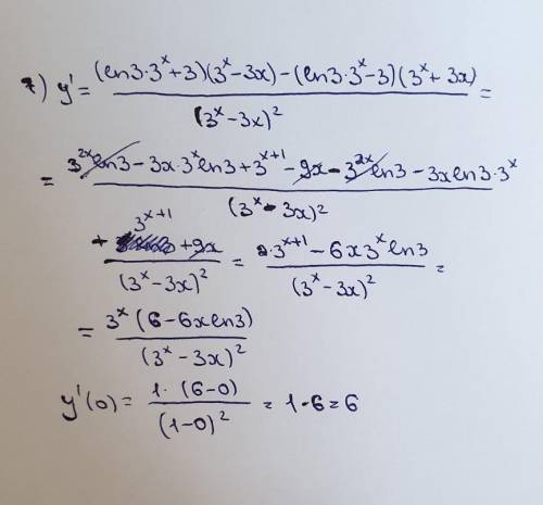 Найти производную, следующих функций номер-224 (1,2), номер-350 (4,5,6,7)