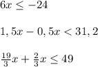 6x\leq-24\\\\1,5x-0,5x