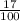 \frac{17}{100}