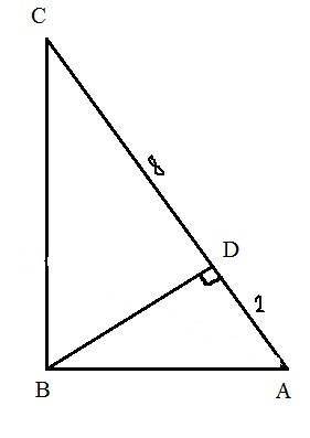 Вот Warlock1 В прямоугольном треугольнике ABC из вершины прямого угла проведена высота BD. Определит