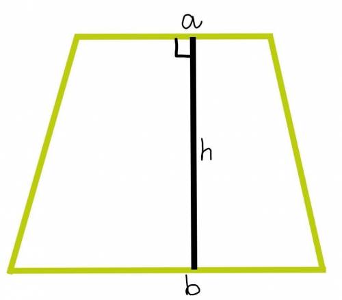 Дано abcd- трапеция s=200м² a=20м h=10м найти b