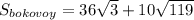 S_{bokovoy}=36\sqrt{3}+10\sqrt{119}