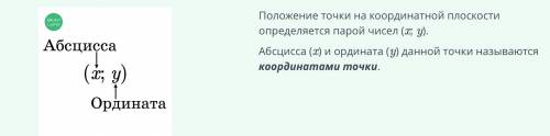 Координатная плоскость. Прямоугольная система координат. Урок 2 Найди слово, соответствующее пропуще