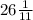 26\frac{1}{11}