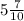 5\frac{7}{10}