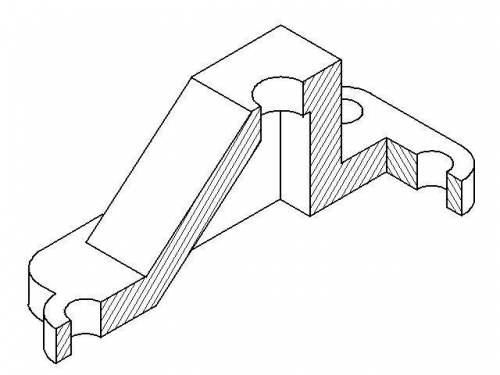 1. V - эскиз в разрезе2. Технический рисунок в разрезе ​