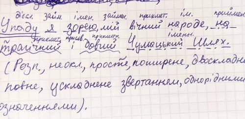 Упаду я зорею мій вічний народе на трагічний і довгий чумацький шлях синтаксичний розбір​