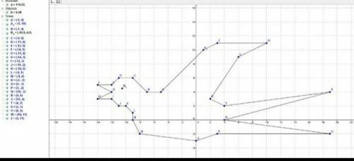 Задание 6 класса.назовите получившеся фигуру отметив точки на кординатной плоскости их отрезки (-5;4