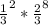 \frac{1}{3}^{2} * \frac{2}{3}^{8}