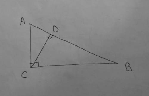 в прямоугольном треугольнике АВС <С=90 СД перпендикулярна АД где АВ =15см АД=3 см найти ВС АС и С