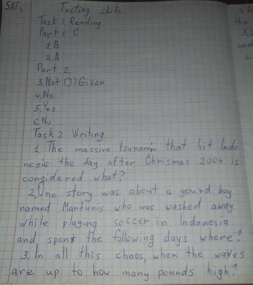 Writing Task 2. Ask 6 questions on the story. Use the question words:What?Where?When2Who?How long...