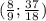 (\frac{8}{9};\frac{37}{18})