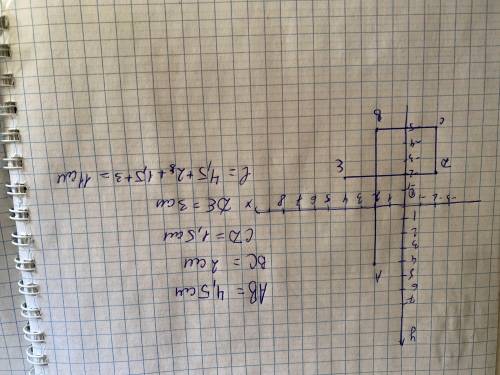 АВСDЕ - ломаная. Найдите ее длину, если А(2; 4); В(2; -5); С(-2; -5); D(-2; -2); Е(4; -2) .