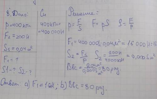 площадь каменной плиты равна 4 кв. м .Её масса равна 200 кг Вычислите силу тяжести ,вычислите давлен