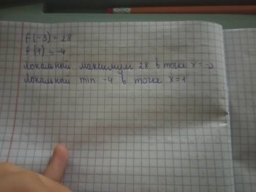 F(x)=x^3+3x^2-9x+1 найти экстремумы​