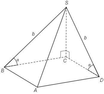 ( за полное решение) Основание пирамиды - квадрат. Две боковые смежные грани перпендикулярны основан