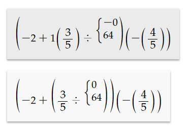 ( -2 + 1⅗ : (-0,64)) ∙ (-⅘)