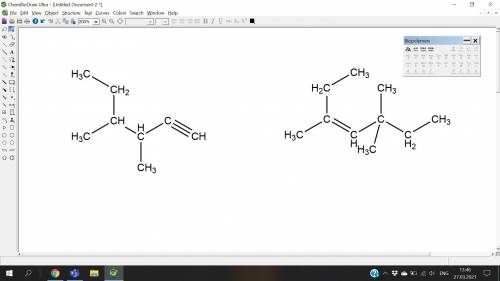 2. Написать структурные формулы к веществам: 3-метил-4-этил-пентин-1, 4,4-диметил-2- этил-гексен-2.​