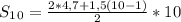 S_1_0 =\frac{2*4,7 + 1,5(10-1) }{2} *10