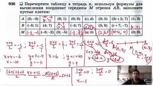 Точка С-середина отрезка АВ,заполните пустые клетки таблицы. 1.А2.В3.С4.длина АВ​