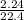 \frac{2.24}{22.4}