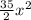 \frac{35}{2}x^{2}