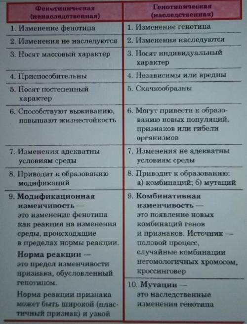 проанализуйте типы избенчевасти найдите схотство и отличея между нимии оформити ответ в види таблицы