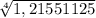 \sqrt[4]{1,21551125}